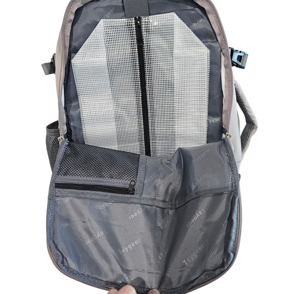 Gray Structured Backpack with Modern Design - Picture 6 of 8